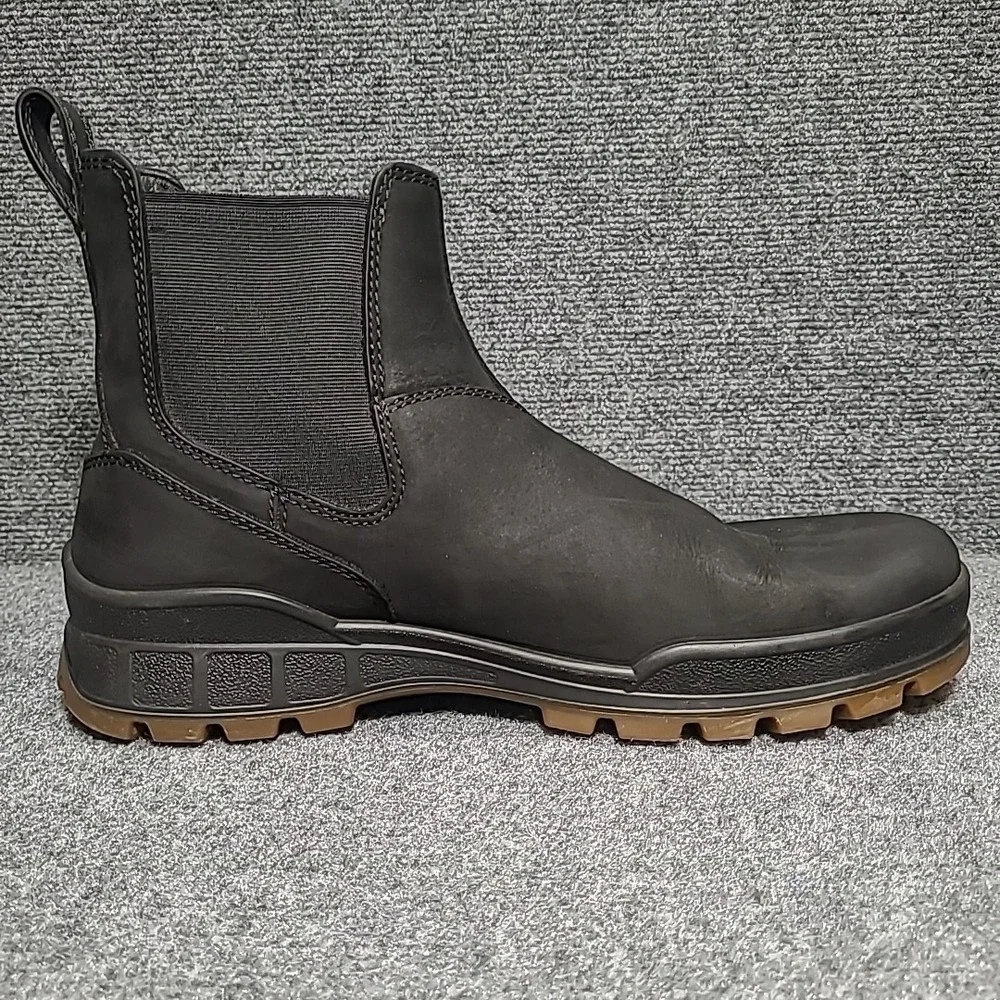 ECCO Track 25 Hydromax Black Chelsea Boot Water Repellent EU 45 Size 11- 11.5 US